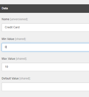 Setting credit card values
