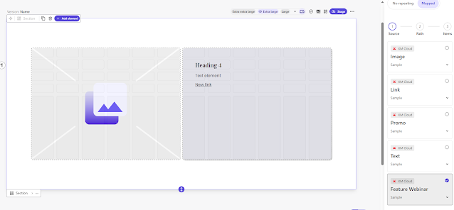 Template design with dynamic data