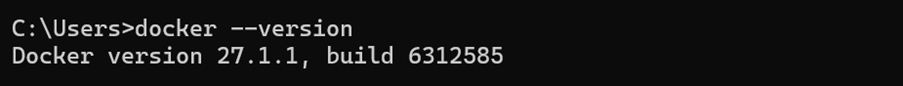 Docker version: 27.1.1