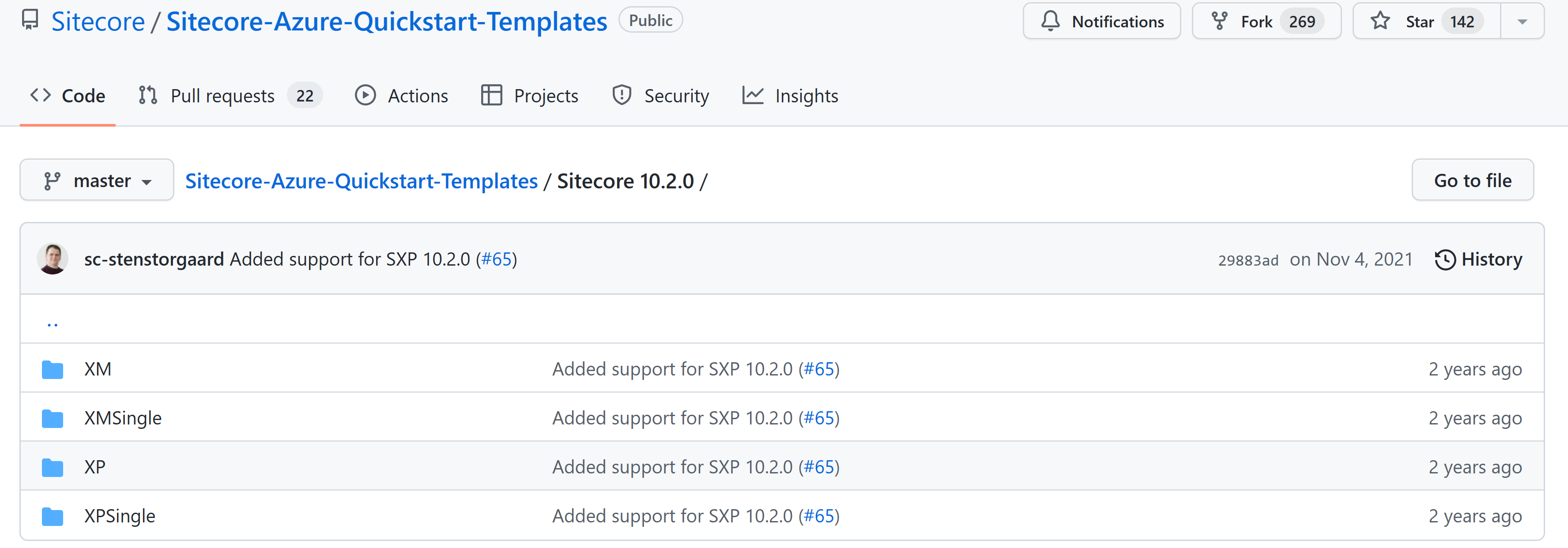 Sitecore Azure Quickstart Templates folders