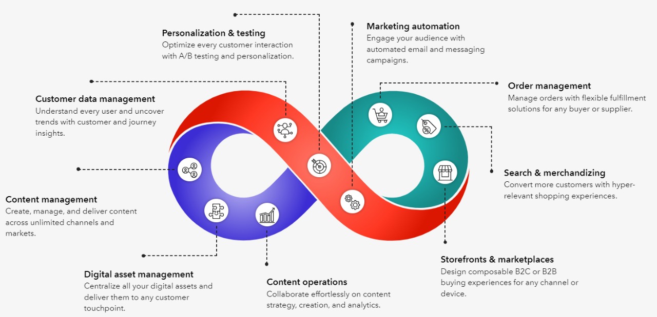 Digital customer experience lifecycle diagram
