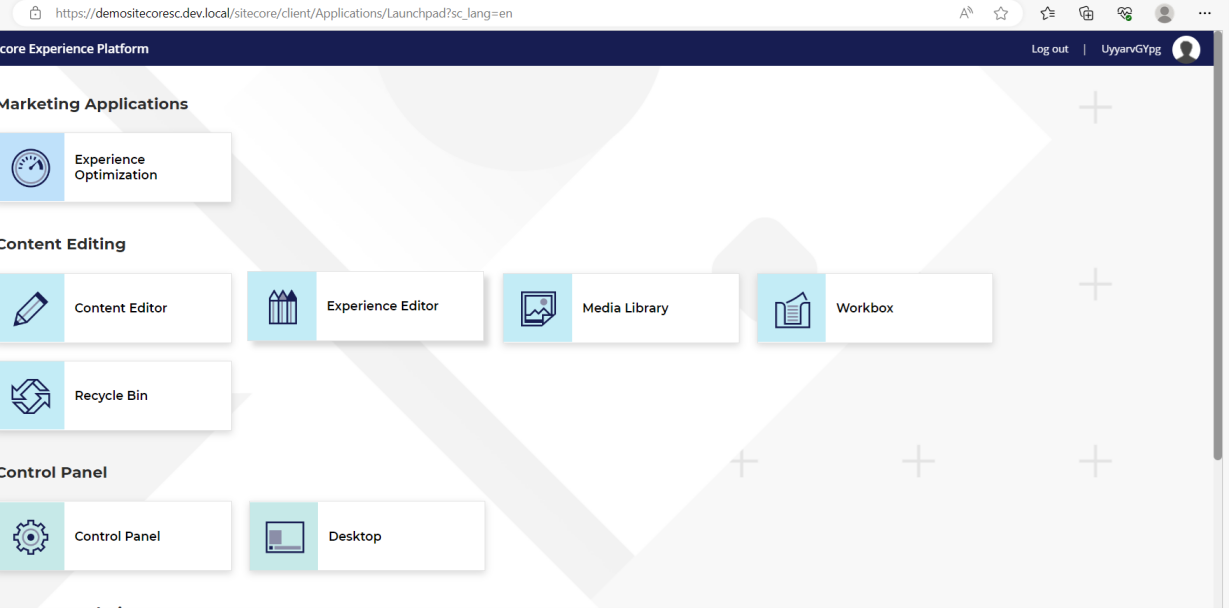 Sitecore Experience Platform Launchpad