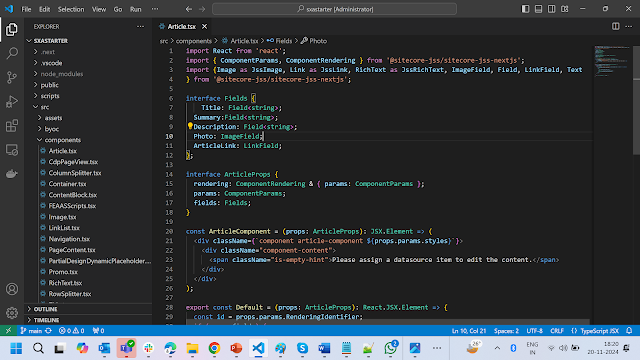 Code editor with React component
