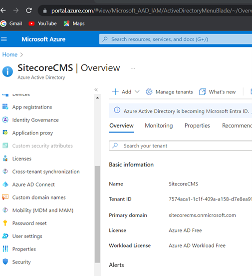 Azure Active Directory Overview in SitecoreCMS