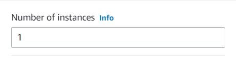 Set number of instances to 1