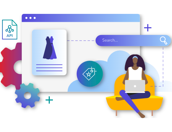 Search and API interaction illustration