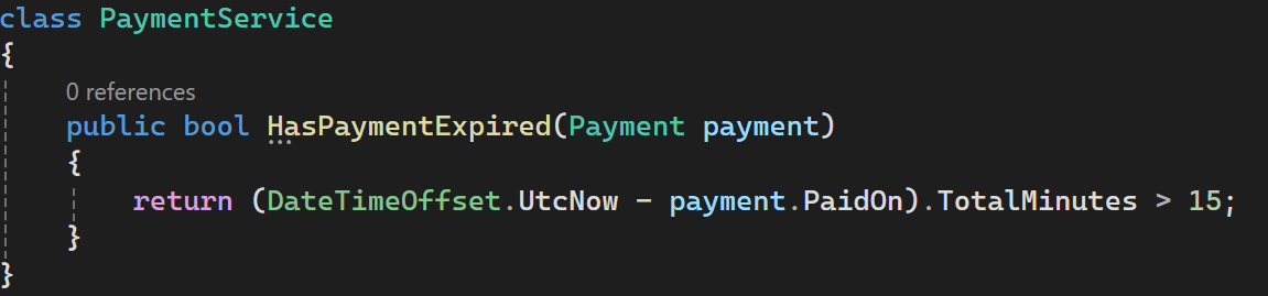 Checks if payment expired using UTC time