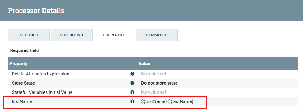Processor Details with Properties